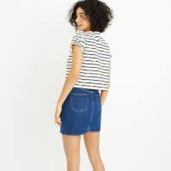 Madewell Denim Button Down Mini Skirt - Picture 2 of 8